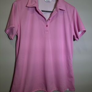 NWT Lady Hagen Women’s  Short Sleeve Pink Polo L
